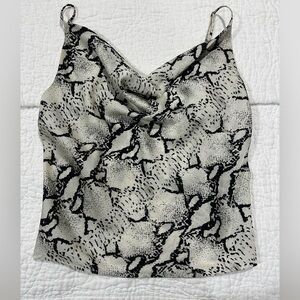 Dance and marvel cowl neck tank top
